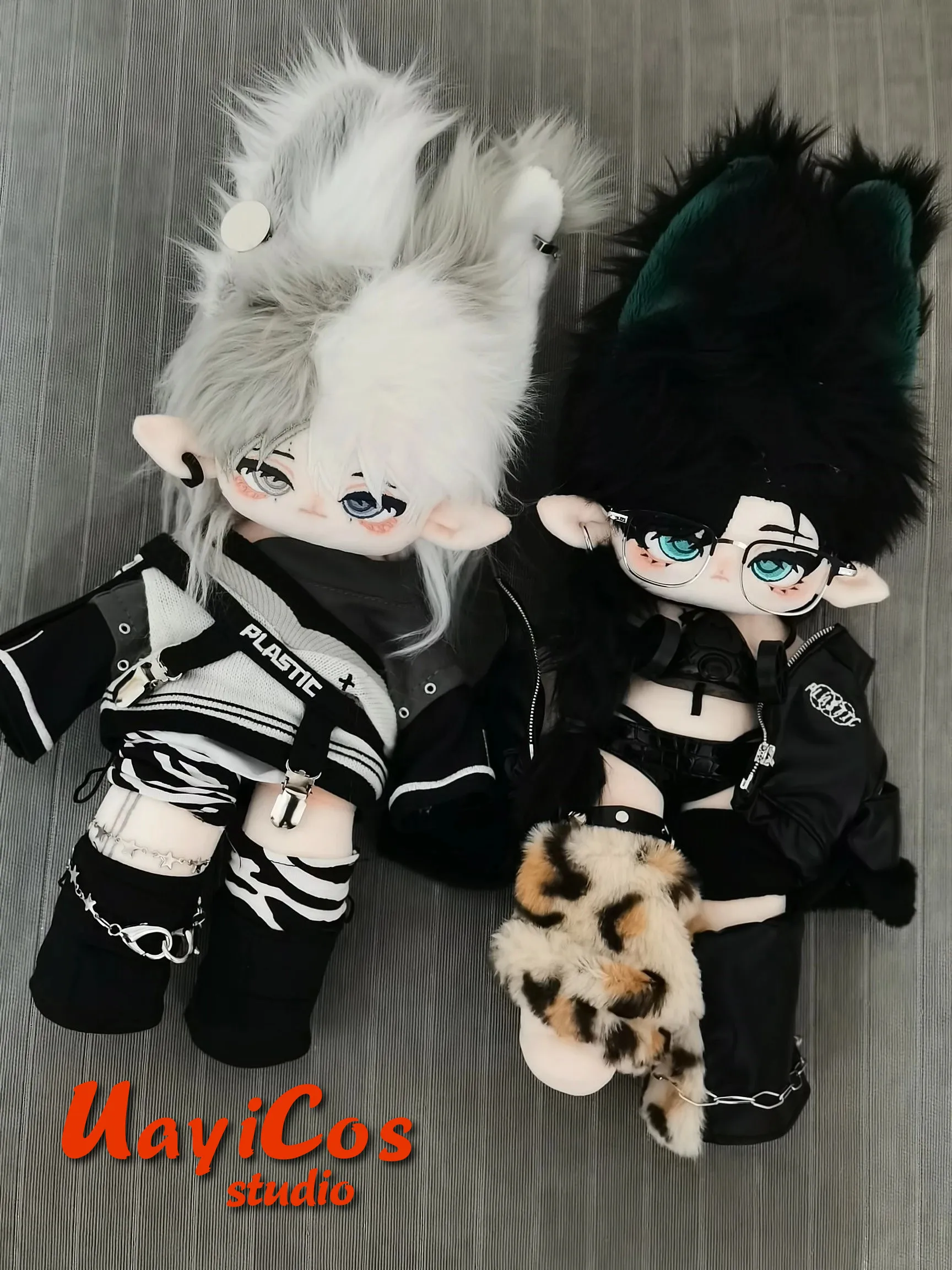 

No attribute Demon Mi si Cool Guy Prince Stuffed 30CM Long legs Plushie Plush Cotton Doll Clothes Cosplay Anime Toy For Kids