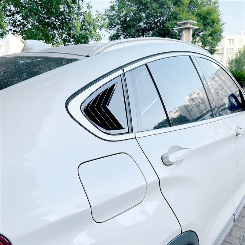 

Superior-Car Rear Window Louvers Shutters Blinds Cover Trim For BMW X4 F26 2014-2018 Car Trim Accessories