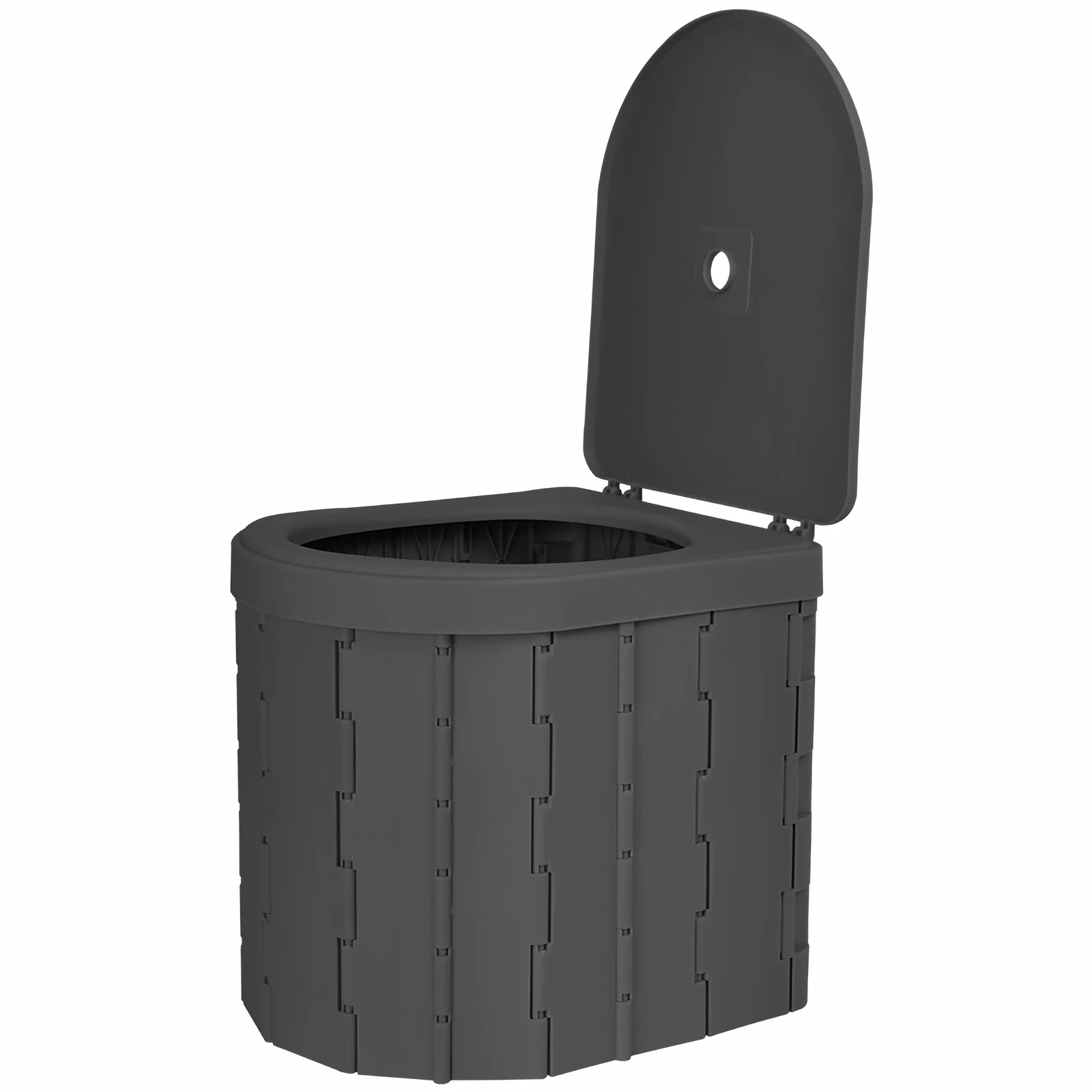 WC pieghevole da esterno, WC da campeggio mobili alti 30 cm con sacchetto della spazzatura, per campeggio, viaggi, marmellata stradale e pesca