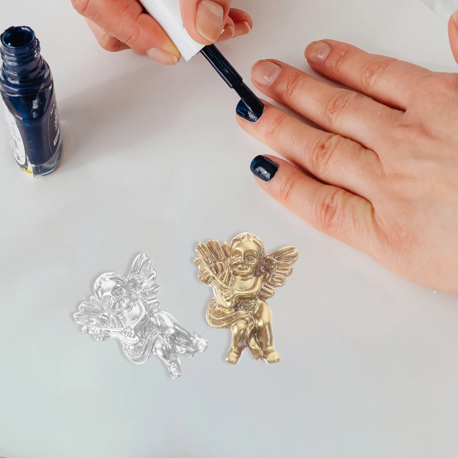 

80Pcs Angel Nail Charms Small Size Resin Decorations Manicure Nail Art DIY Supplies for Women Fake Nails Manicure Charms