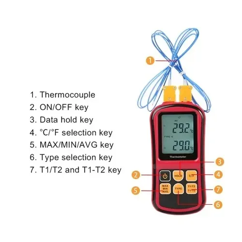 Effective Thermocouple Thermometer -50~300 Degree Industrial Temperature Mete Thermocouple Temperature Recorder