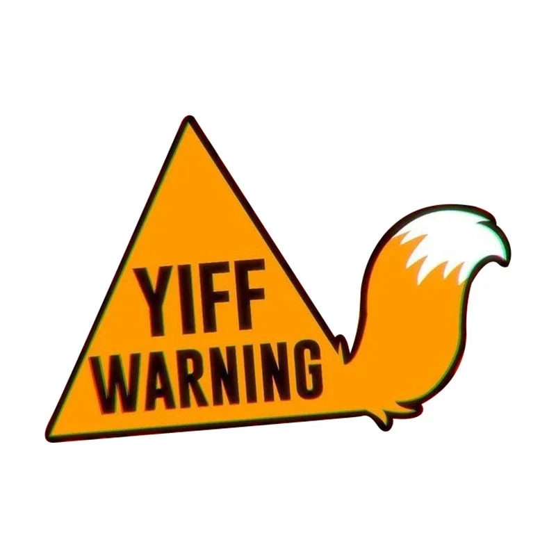 

Furry Warning Car Stickers Laptop Personality Creative Decal Graffiti Windows Motorcycle RV Decals