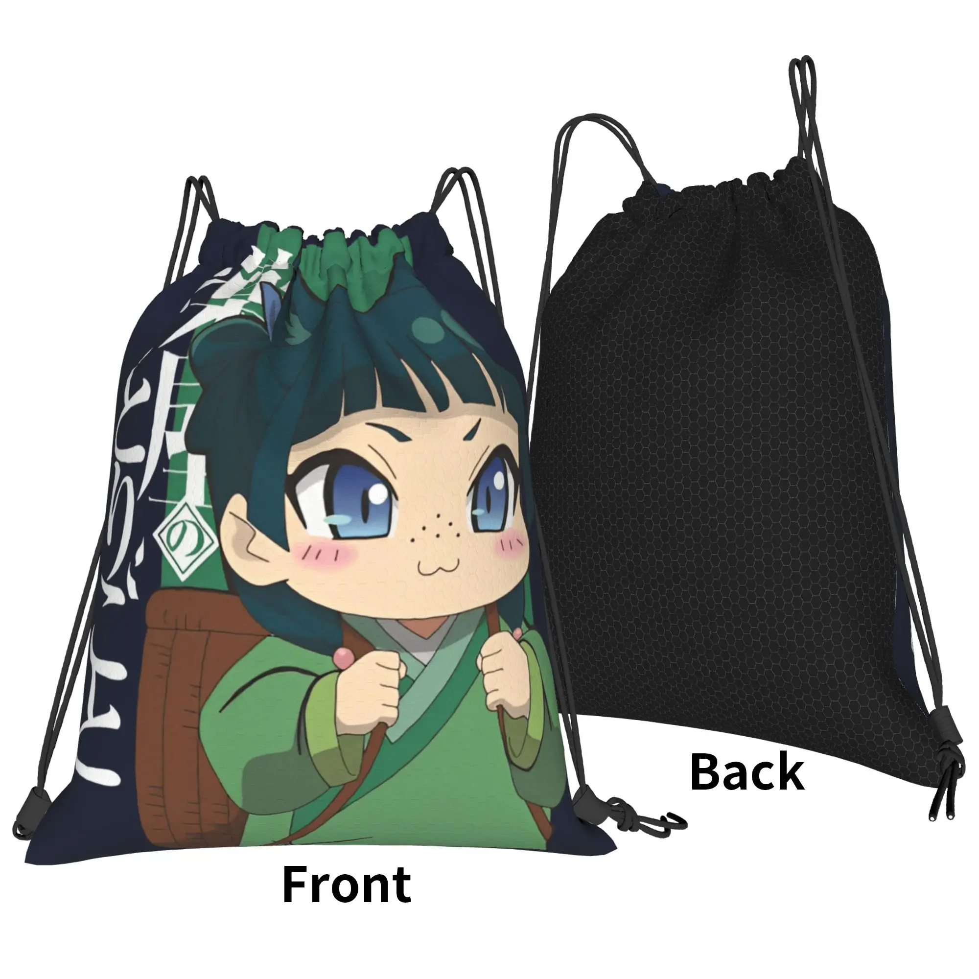Cartoon Maomao Backpack  Waterproof Fashion Football Gym Pattern Sackpack String Bags