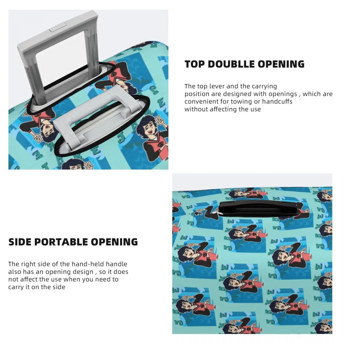 アドベンチャーキャンプ ジェイク スーツケースカバー 保護弾性トラベルラゲッジプロテクターカバー 18～32インチ用