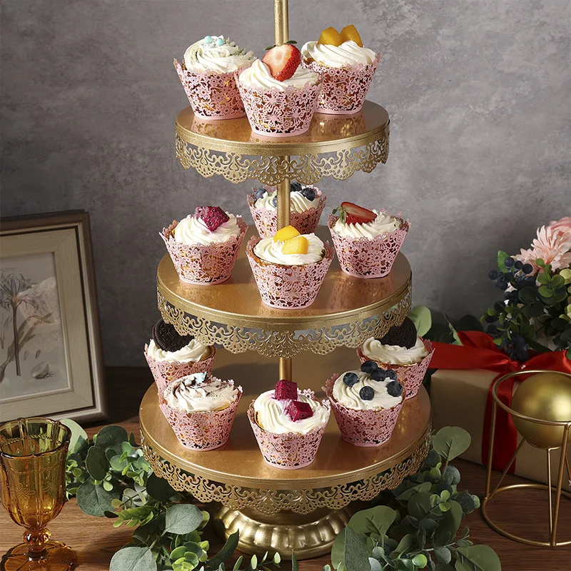 50 stücke laser geschnittenes Papier hohle Cupcake-Wrapper Hochzeit Geburtstags feier Kuchen Dekoration Baby party Muffin Cupcake Tassen Fälle – Detail 4