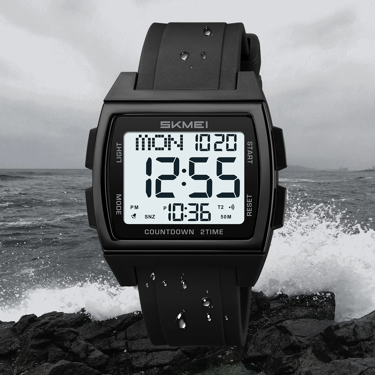 SKMEI Многофункциональные водонепроницаемые электронные часы Спортивные цифровые наручные часы для мужчин и женщин Повседневные противоударные часы Reloj Hombre