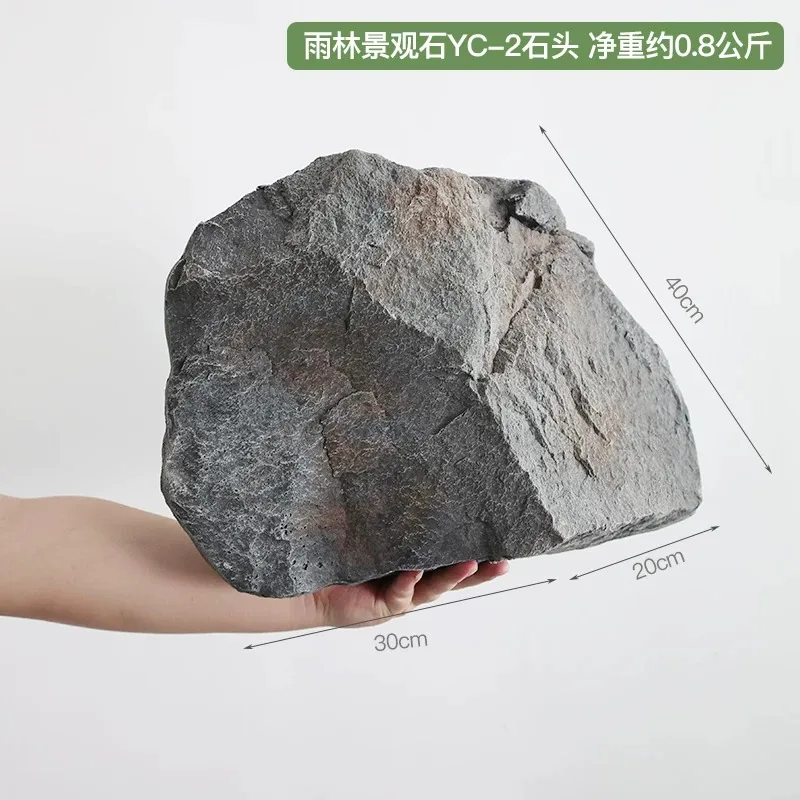 PU Foam Artificial Fake Rock Cover Lightweight Faux Stone Decor for Well Head Yard Garden Outdoor Landscape Ornament