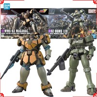 Bandai Gundam Model Kit HGUC Leo Maganac Action Figure Gunpla Building Kit Gundam Collectibles Anime Figures Toys For Boys Gift