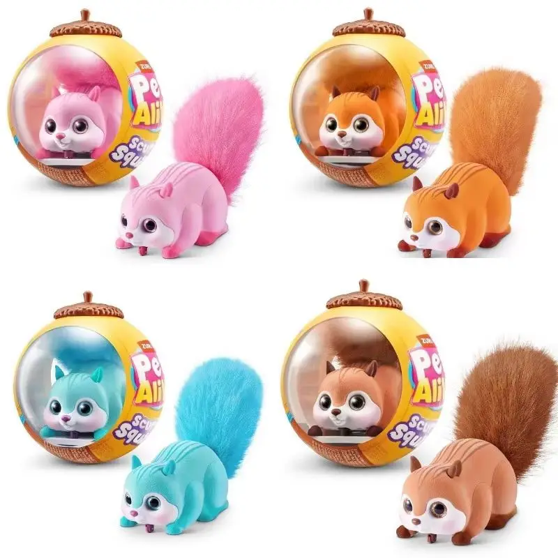 

Zuru Hot Sale New Surprise Doll Simulation Handheld Pet Doll Surprise Blind Box Squirrel Hamster Sound Running Toy Gift