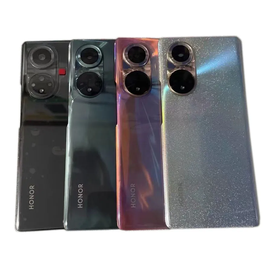 Original Back Battery Cover For Huawei Honor 50 Spare Parts Back Cover Door Housing Rear Case + Flash Cover + Camera Lens
