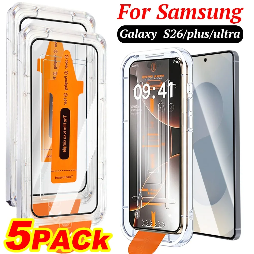 

1-5Pcs For Samsung Galaxy S26 S 26 plus ultra Dust Free easy Installation Tempered glass Screen Protector Anti-scratch HD film