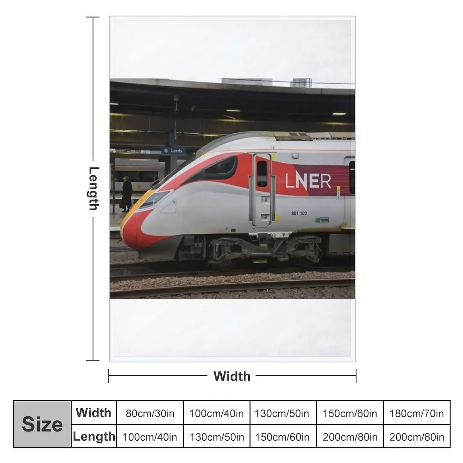 LNER Azuma high speed train Throw Blanket couch cozy soft plush fuzzy picnic outdoor blanket