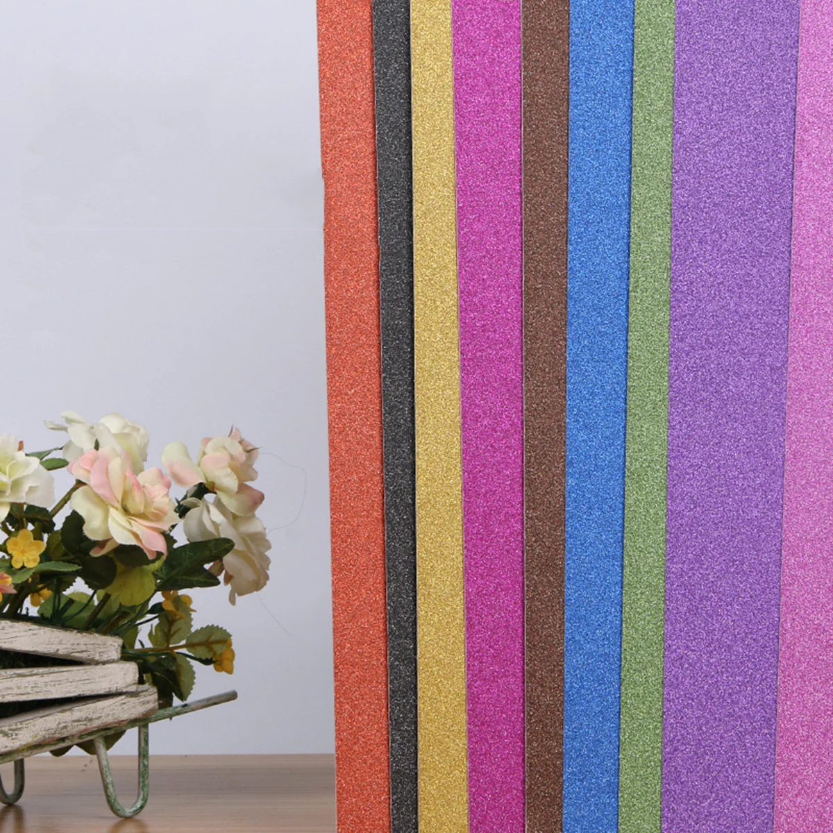 10 قطعة من ملصقات ورق الحرف اللامعة اللامعة، شارات لاصقة ذاتية الصنع بألوان مختلطة لأكياس المجوهرات اليدوية والملابس الداخلية