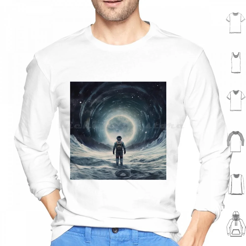 Galaxy Interstellar Hoodies Long Sleeve Galaxy Interstellar Space Stars Universe Astronaut Cosmos Science Astronomy