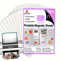 5 PCS 8.5x11 Inch 216x279mm Matte Printable Magnetic sheets Non Adhesive 16 mils thickness Magnet Photo Paper for Inkjet Printer