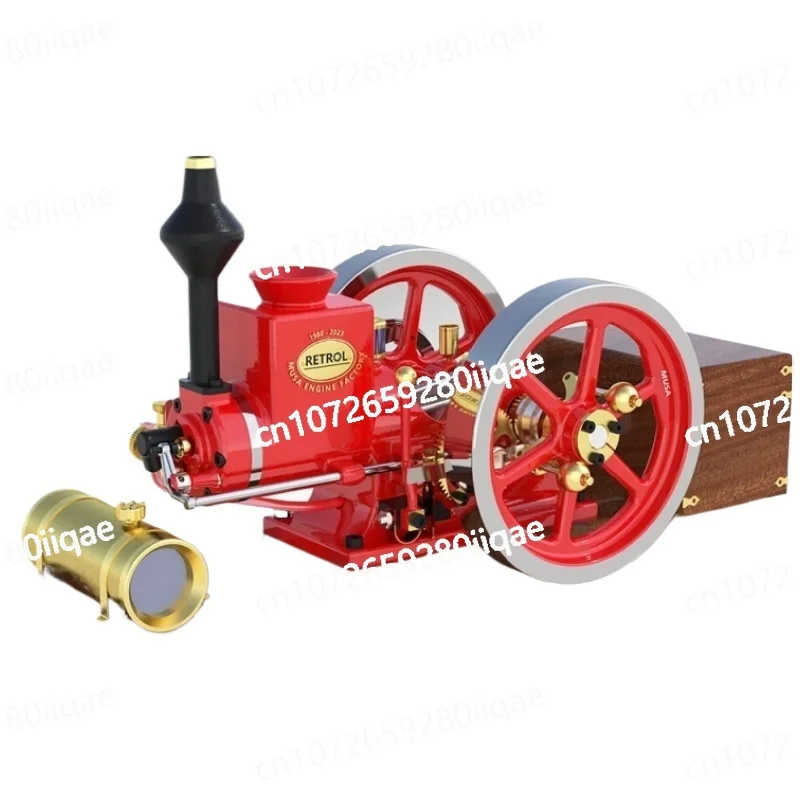 Pre-sale RETROL HM-01 Gas Engine 7cc Hit and Miss 4-stroke Horizontal Water Cooled Internal Engine Model