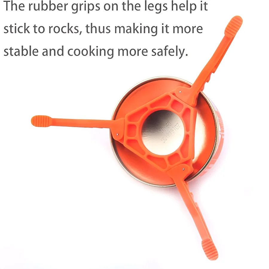 

Camping Gas Canister Stabilizer Foldable Stable Tripod Bracket for Camping Stoves Outdoor Hiking Fuel Cartridge Tank Stand