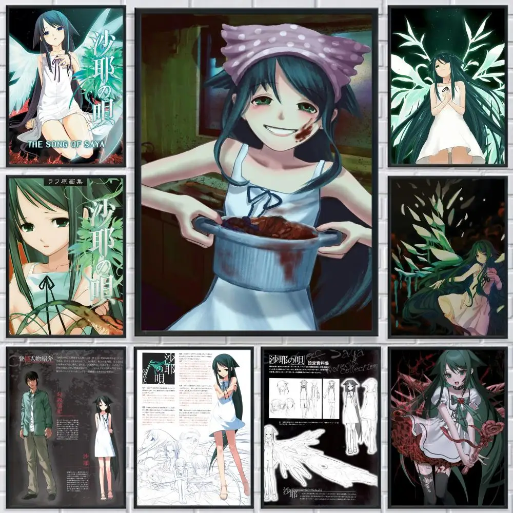 S-Saya no Uta The Song of Saya Poster HD Print Personalized Canvas Wall Mural Art Photos for Living Room Home Decor Durable