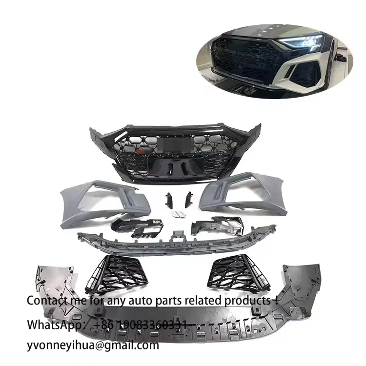 

New Product RS3 Car Bumper Front Bumper for Audi A3 8y Front Bumper Rs3 2020 2021