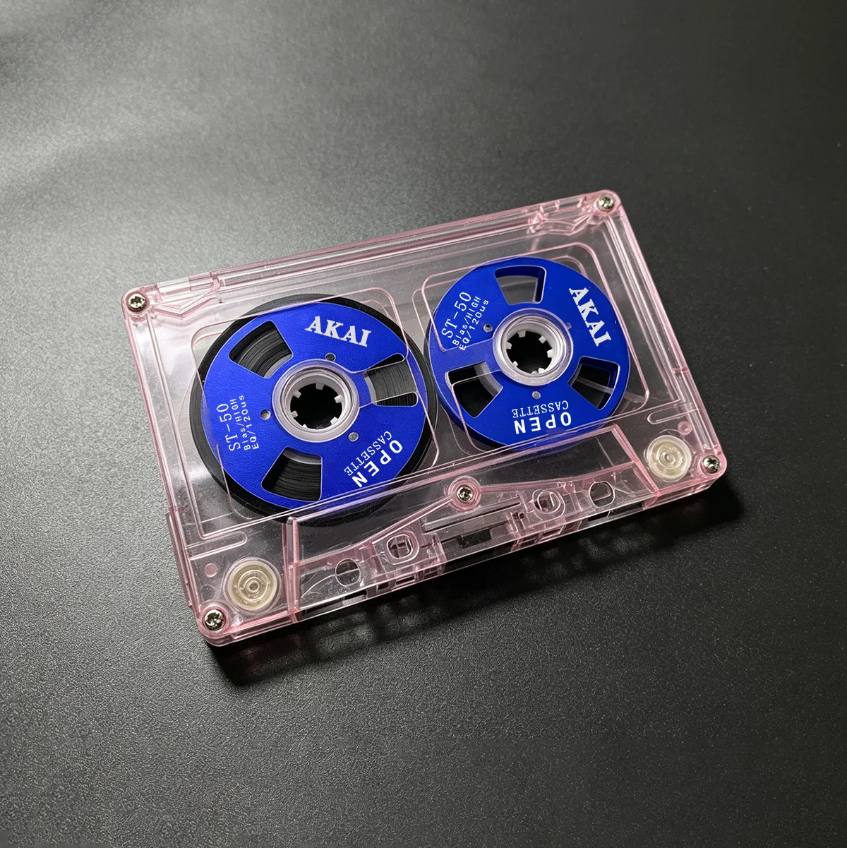 Open Cassette 50 Minute Blank Audio Cassette Reel to Reel Tape Double Side Metal Reel Hollow Case Self-Made High Quality Design view 3