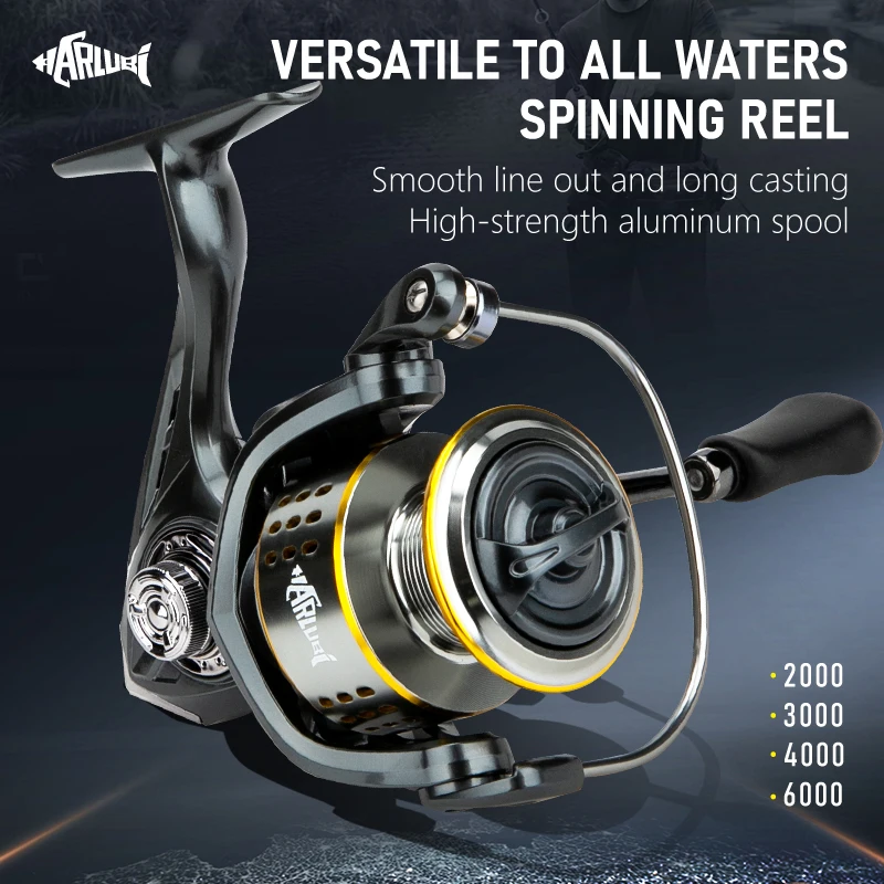 

Spinning Reel 8kg Drag Power Aluminum Spool Gear Ratio 5.2:1 for Fishing Model:JOSEPH
