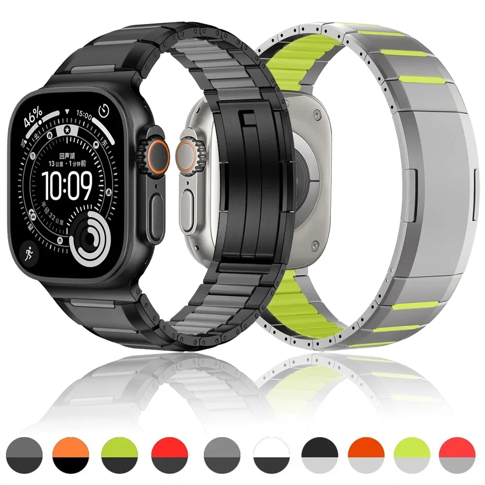 フッ素ゴム-メタルストラップ-apple-watch-ultra-3-2-1-49mm-11-10-46mm-42mm-9-8-7-45mm-41mm-6-5-se-44mm-40mm-iwatch用-高級バンド