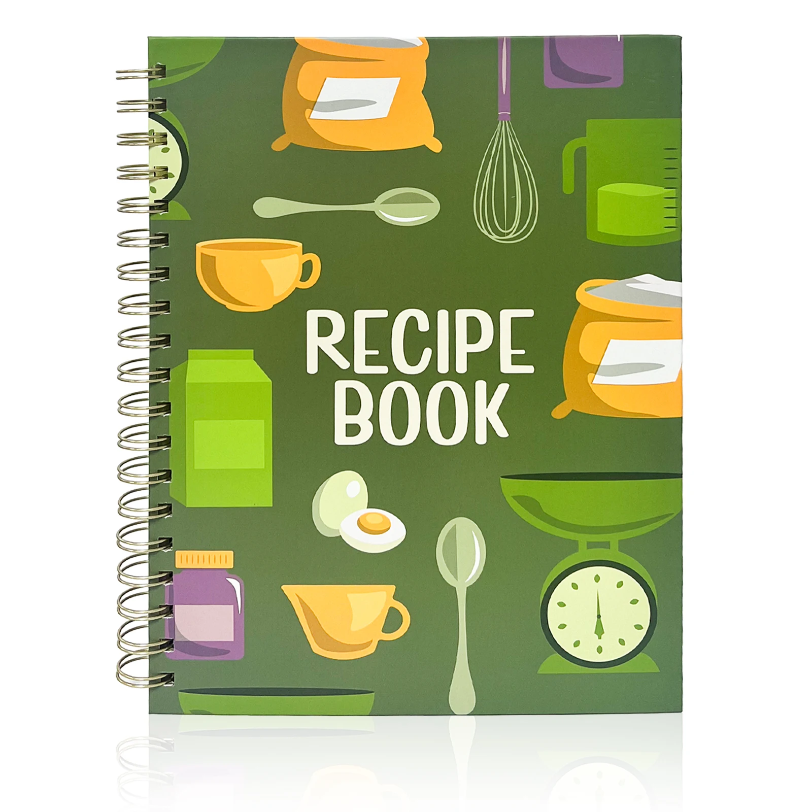 Quaderno di ricette vuote da 80 fogli. Quaderno di ricette divertenti. Il mio libro di ricette per scrivere le tue ricette