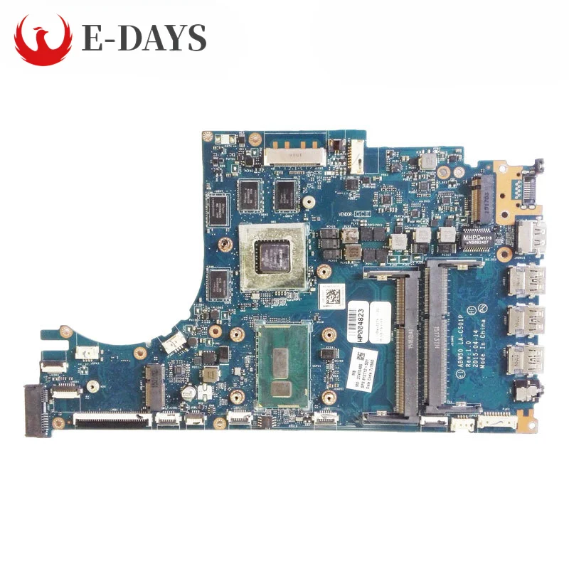 

For HP ENVY 15-AE Laptop Motherboard LA-C501P Notebook Mainboard CPU I5-5200U I7-5500U GPU 950M 4G 100% Tested Ok