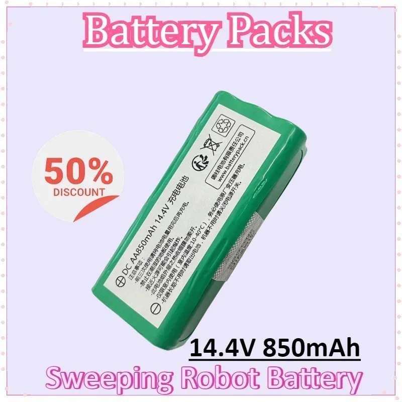 

DC 14.4V 850mAh Rechargeable Battery Pack for COHN Sweeping Robot Batteries