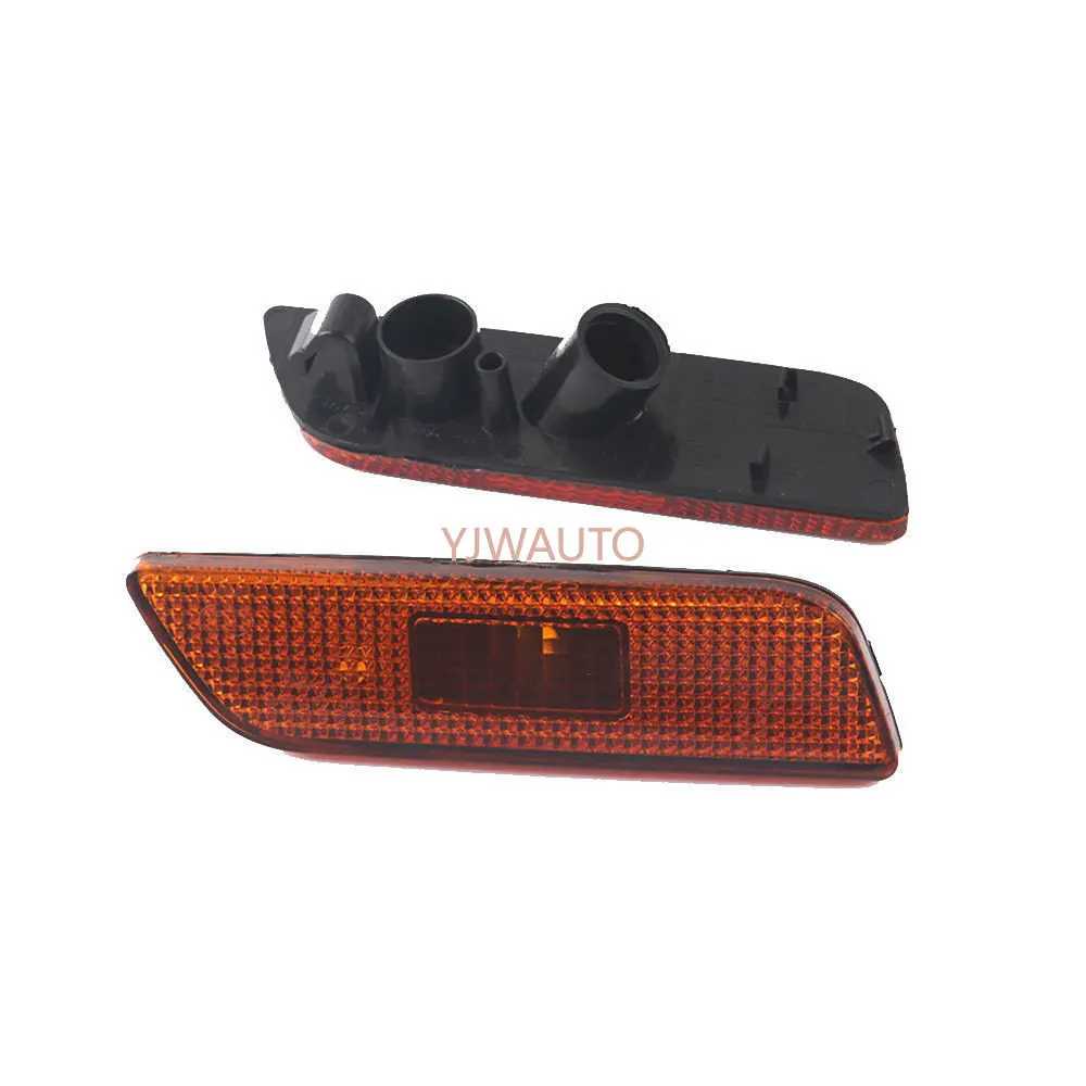 For Volvo S80 2002-2006 Car Side Marker Lamp Light NO BULB Auto Front Bumper Marker Reflector Set