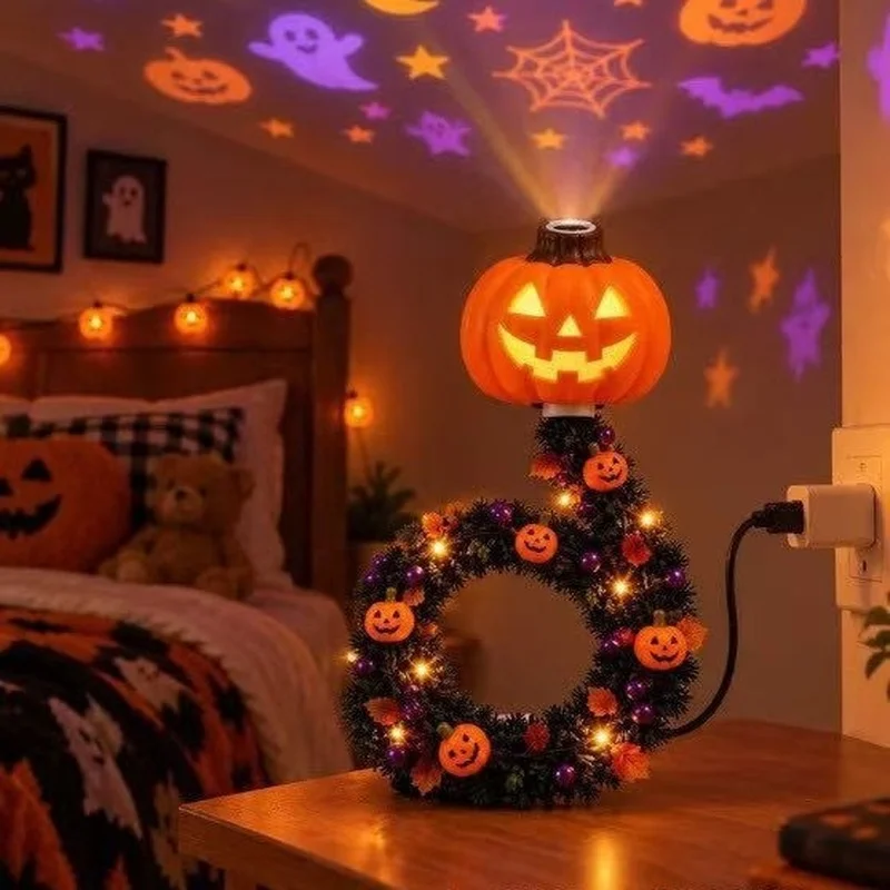 Magical Christmas Tree USB Projector Light LED Xmas Pattern Projection Lamp Home Bedroom Wall Ceiling Decor Holiday Party
