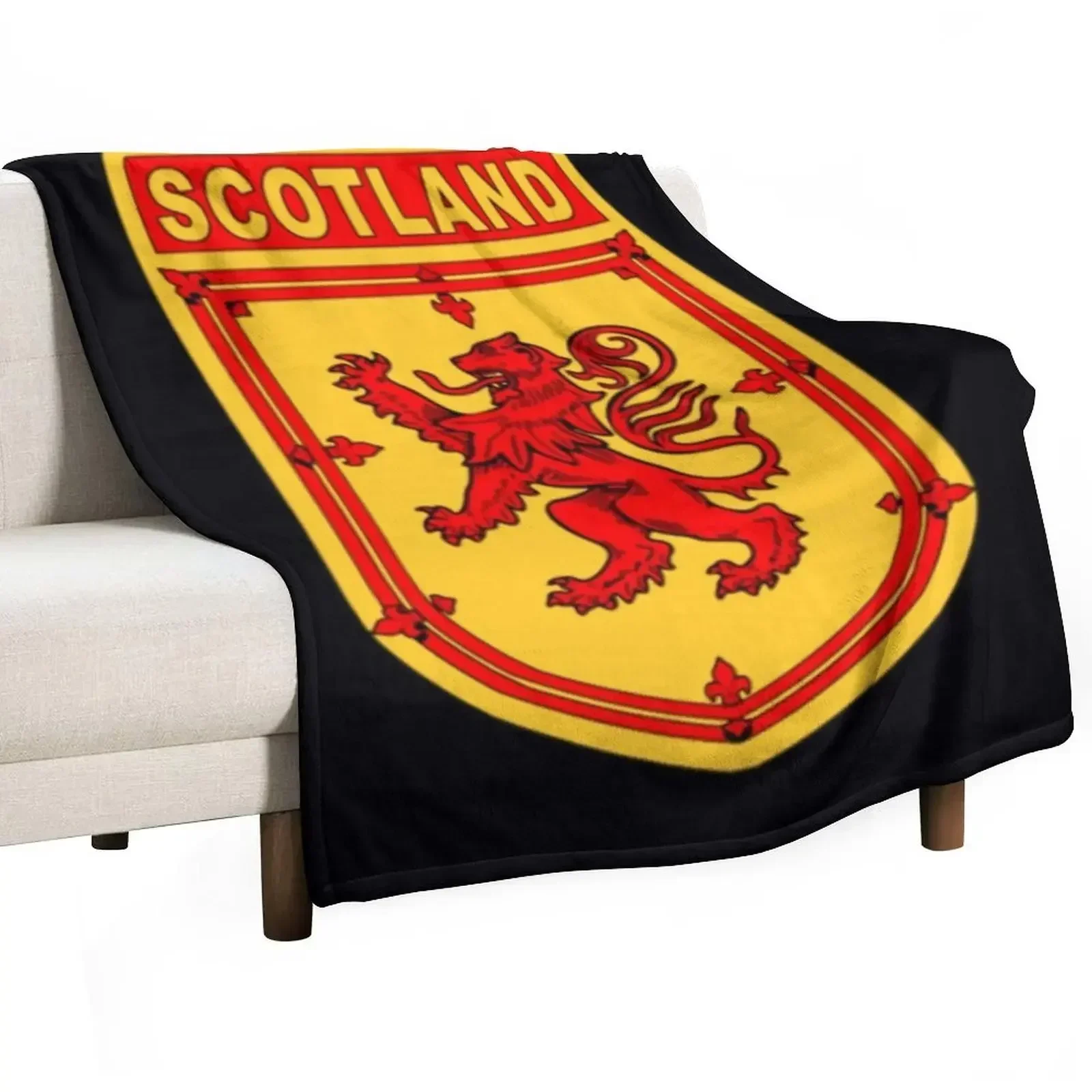 

SCOTLAND SHIELD Throw Blanket Extra Large Throw heavy to sleep Soft Plush Plaid Blankets