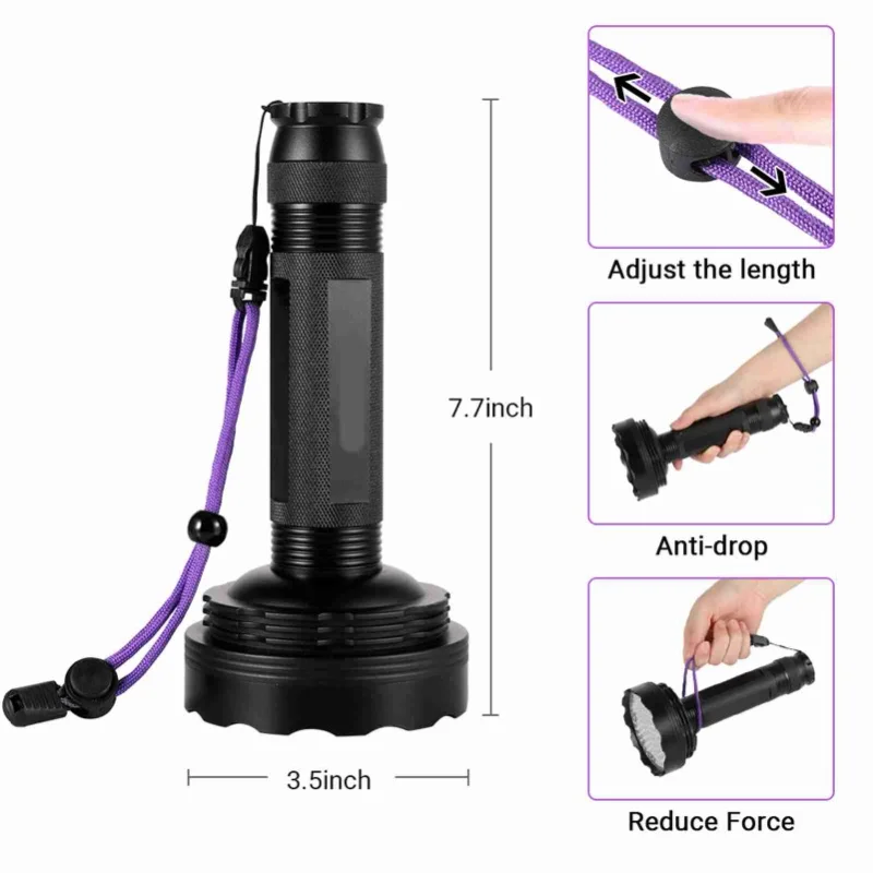 مصباح FBA حصري 128 LED للأشعة فوق البنفسجية لـ Scorpion Black #6