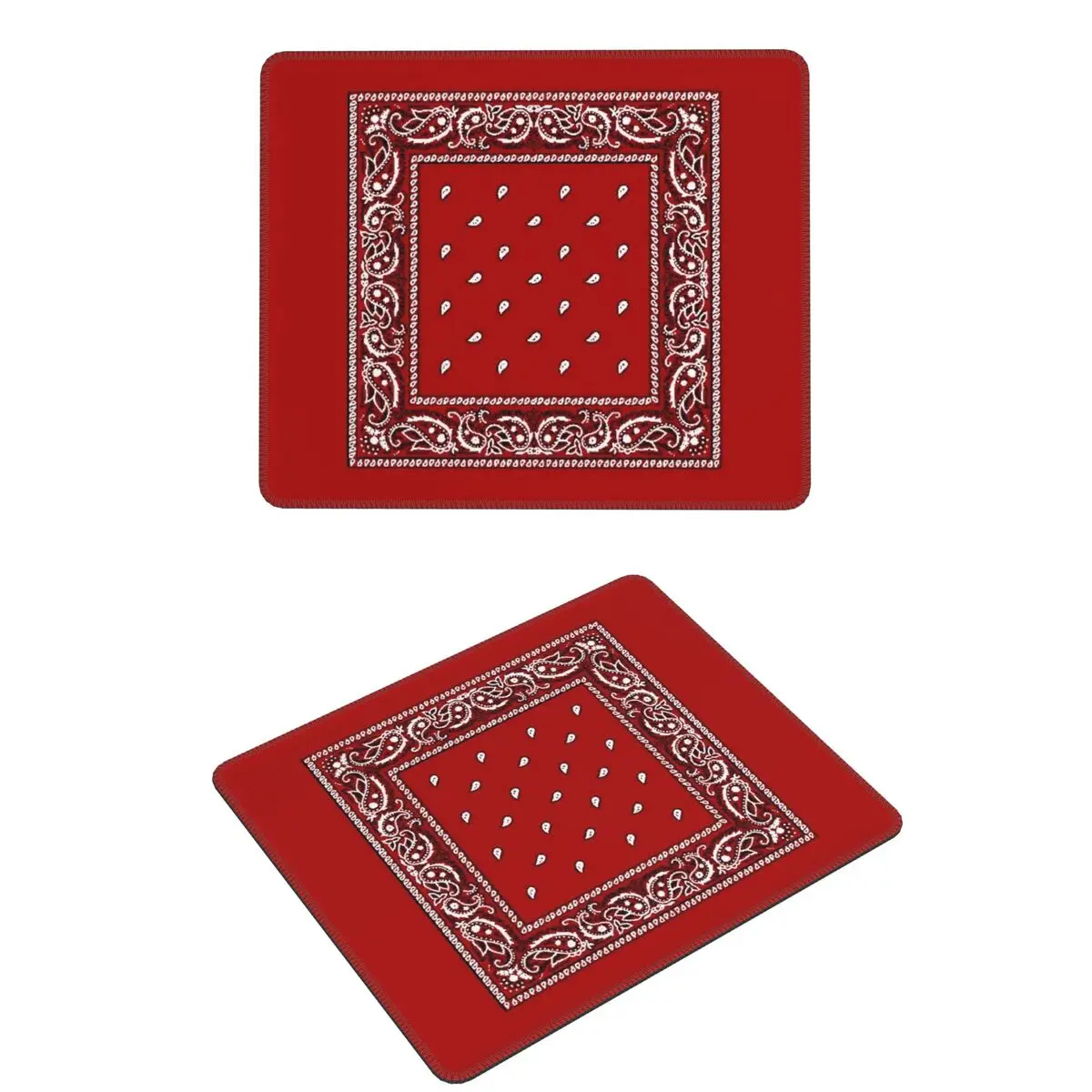 

Red Bandana Mouse Pad Computer Keyboard Mouse Mat Gaming PC Laptop Desk Mat Office Accessories Table Mats
