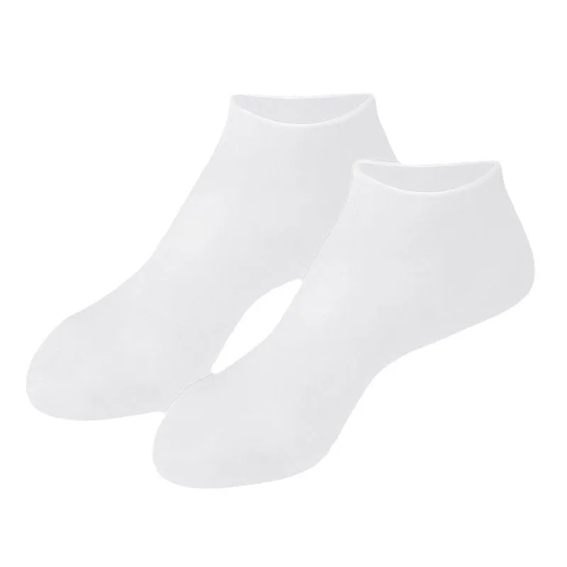 Dry Cracked Heels Repair Silicone Gel Foot Socks Moisturizing Hydrating Nourishing Massage Foot Care Covers