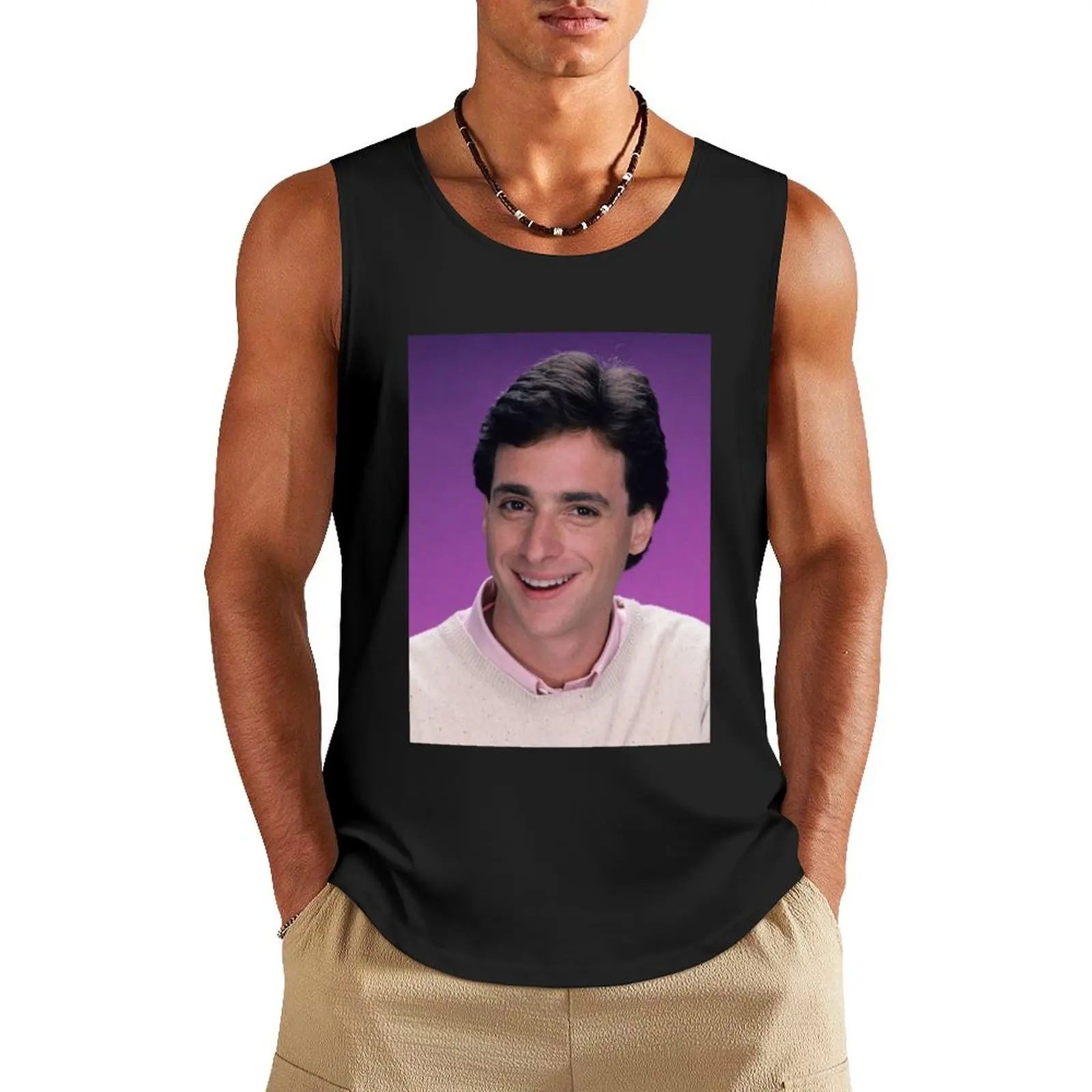 

Bob Saget Tank Top gym shirt men Sportswear for men