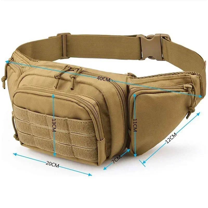 1 PC Tactical Waist Pack Bodypack Hiking Phone Pouch Outdoor Sports Army Molle Hunting Climbing Camping Belt CS Airsoft Gun Bag