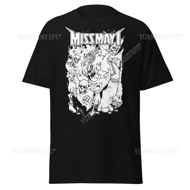 Miss May I BAND T SHIRT  As Blood Runs Black T-Shirt | Deathcore T-Shirts Heavy Metal Clothing