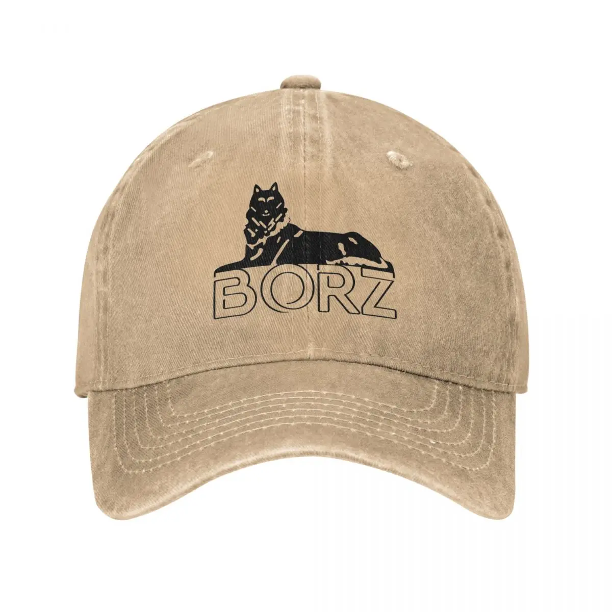 Vintage Chechen Borz Wolf Baseball Cap Unisex Style Distressed Denim Washed Headwear Coat of Arms Outdoor Activities Caps Hat