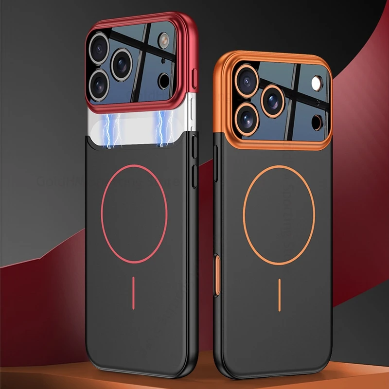 

For Magsafe Wireless Charge Camera Case For iPhone Apple 17 Pro Max Ultra Slim Magsafing Shockproof Cover For iPhone 17 Pro Capa