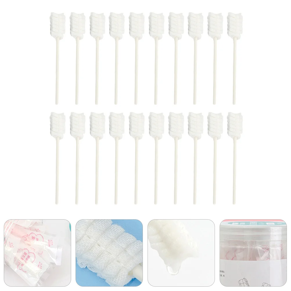 

30 Pcs Tongue Care Tool Cleaners Cleaning Brush Safe Oral Swabs