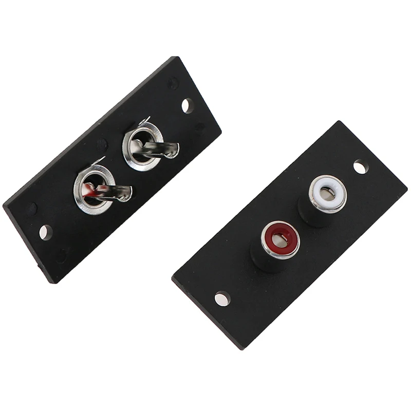 2 Stuks Nieuwe Hoge Kwaliteit 2 Manier Rca Koperen Kern Hoge Temperatuur Resistente Audio Socket Av Adapter