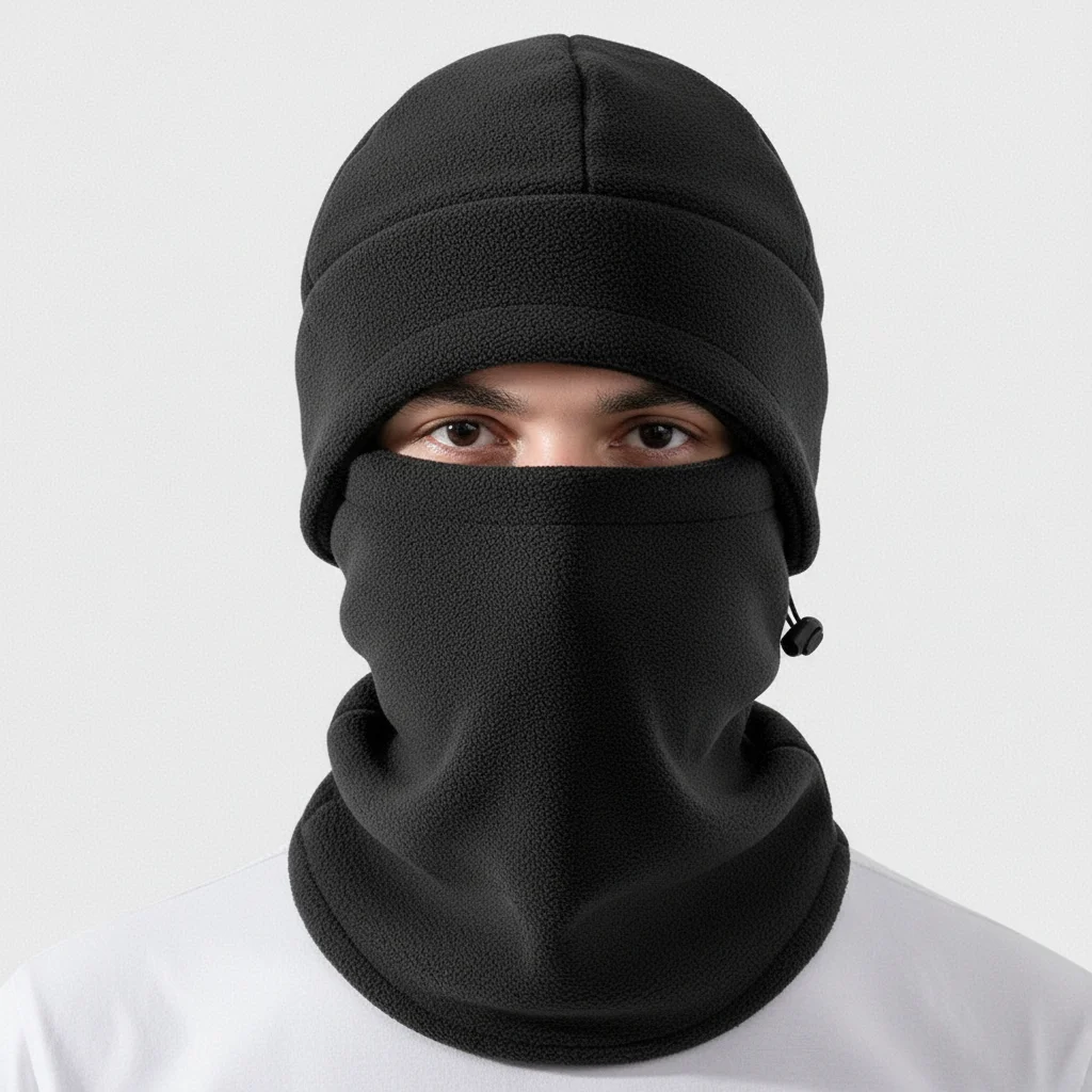 

Новая флисовая шапка, шарф, комплект, ветрозащитная, теплая, теплая, холодостойкая, шлем, кепка для спорта на открытом воздухе