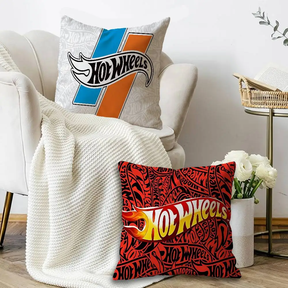 H-Hot wheels Cushion Cover Pillowcase Upholstery Sofa Throw Pillow Home Decor Pillowcas