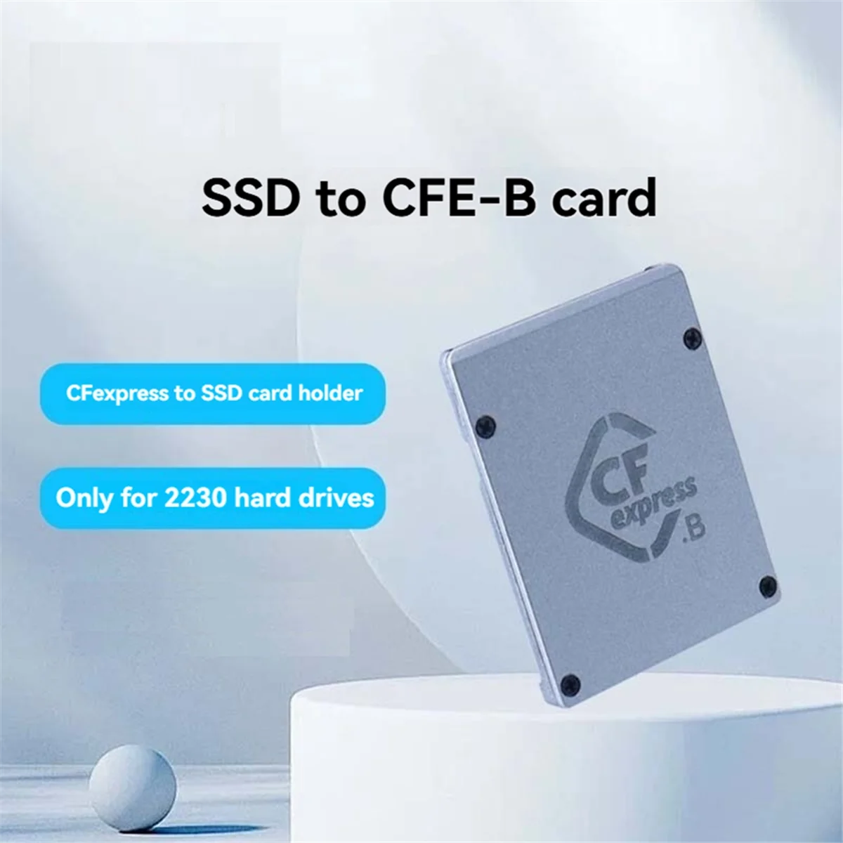 KK-B2-CFexpress Typ B auf NVME M.2 2230 SSD-Adapter, PCIe 4.0-Erweiterungsspeicher CFexpress-Kartenadapter für CANON NIKON R5/R5C