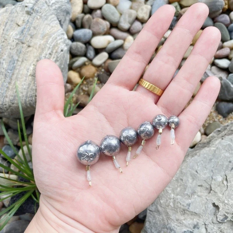10 Stück Running Sinker für Jigging, schnell verschiebbar, abnehmbares Bleigewicht für Handstange/Floßangeln, Anti-Tangle-Angelgerät – Detail 5