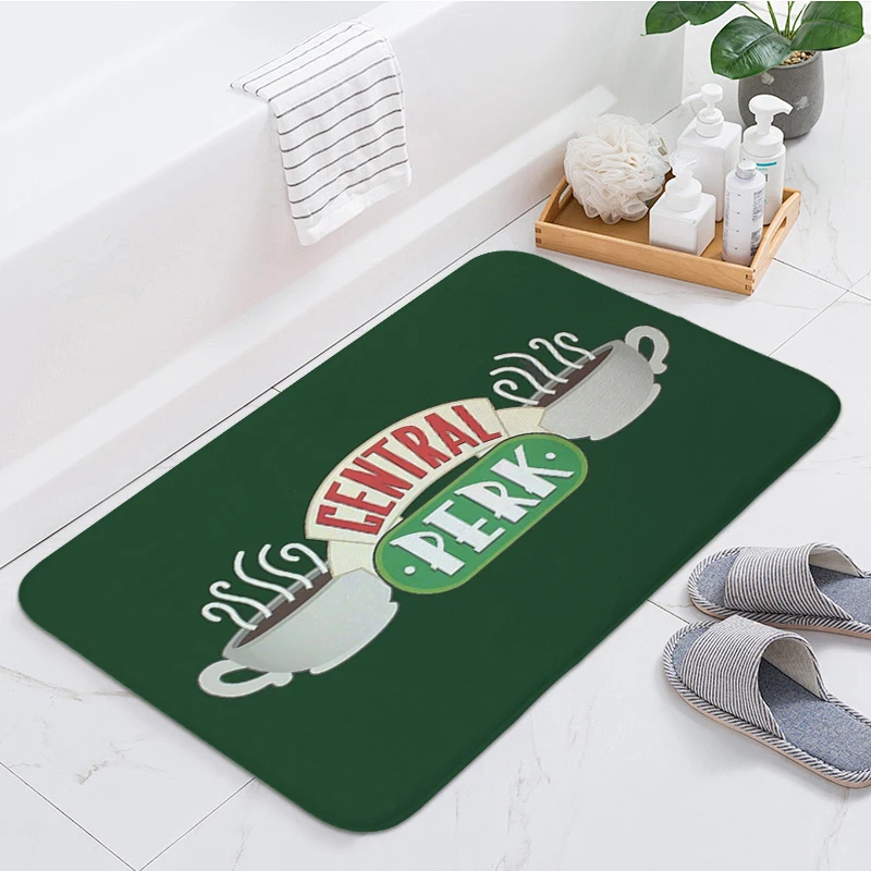 Bathroom Foot Mat Central Perk Hallway Room Floor Carpet Balcony Corridor Kitchen Rug Entrance Door Doormat Slip-resistant