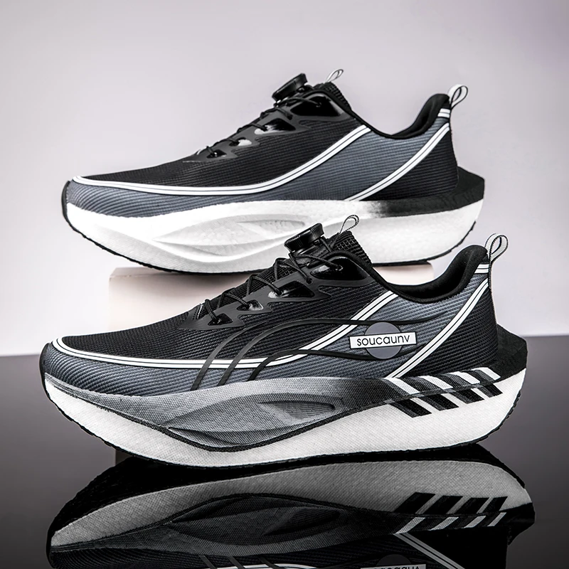 Männer Sportschuhe Carbon Platte Laufschuhe Männliche Marathon Turnschuhe Racing Schock-absorbieren Leichtathletik Training Schuhe für Frauen