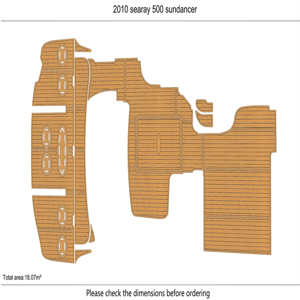 

2010-2012 морской волны 500 резервуар кабины и платформа для плавания 1/4 дюйма 6 мм пол из тикового дерева EVA