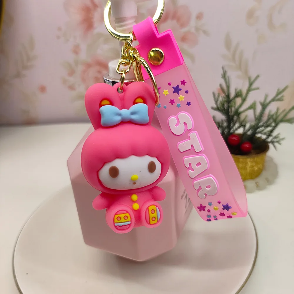1PCSNew سلسلة المفاتيح الصغيرة الكرتون الإبداعية ثلاثية الأبعاد دمية الطلاب المدرسية قلادة سيارة مفتاح سلسلة النساء الرجال يعرض 2025 #4